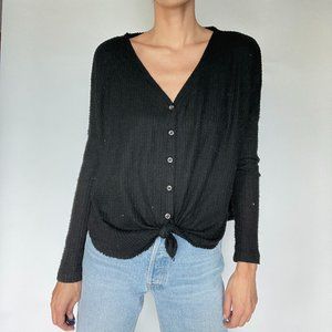 Urban Outfitters Black Long Sleeve Tee